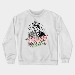 Corgi Booty, Happy Tail, happy Corgi, Gift for her/ Mother's Day Crewneck Sweatshirt